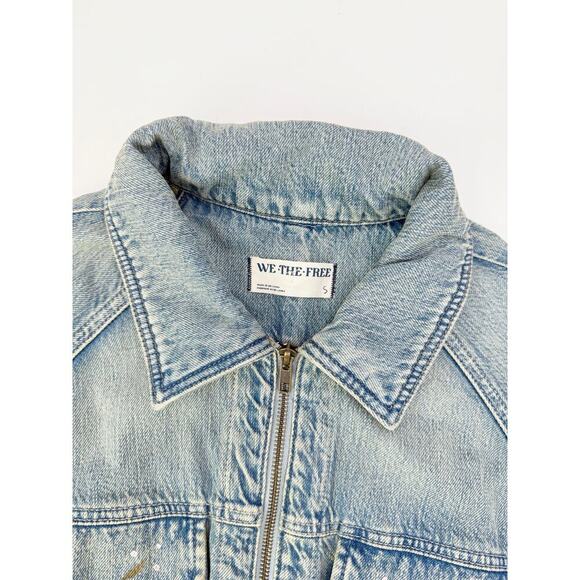 Free people denim romper - size small - Picture 3 of 5